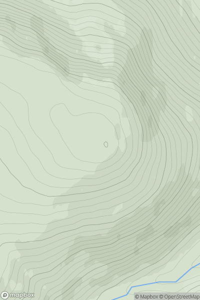 Thumbnail image for Meall nan Ruadhag [Glen Albyn and the Monadh Liath] showing contour plot for surrounding peak
